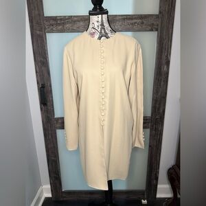 Vibtage Collections Beige Long Blouse